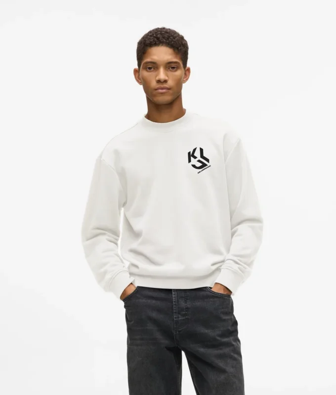 Sweatshirt mit Monogramm-Patch