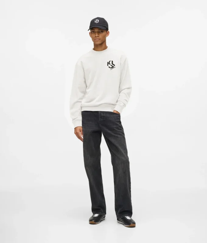 Sweatshirt mit Monogramm-Patch