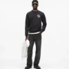 Sweatshirt mit Monogramm-Patch