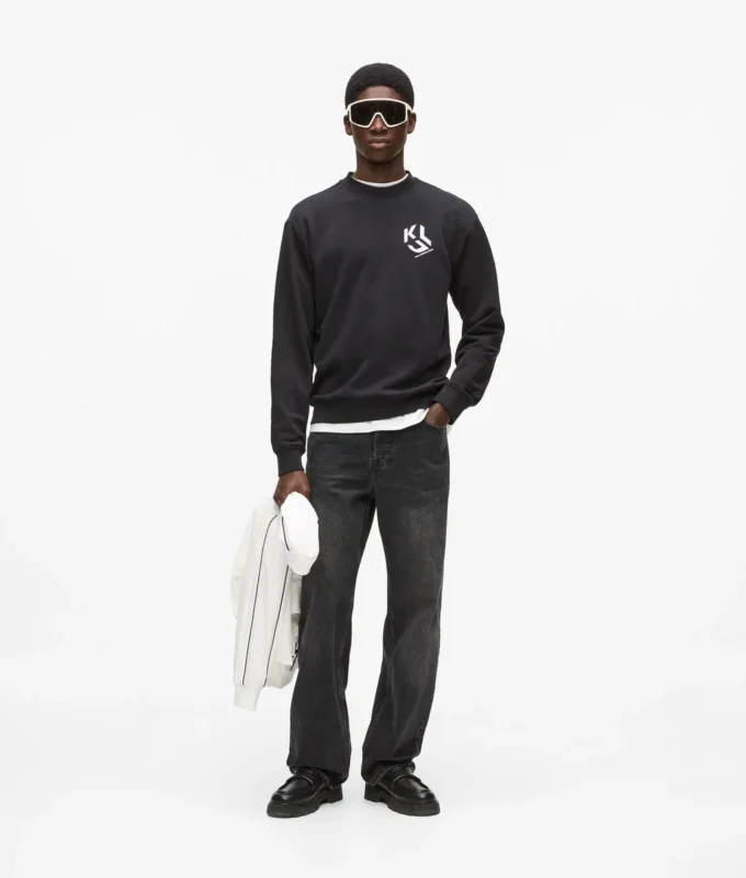 Sweatshirt mit Monogramm-Patch
