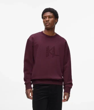 Sweatshirt mit Pailletten-Monogramm