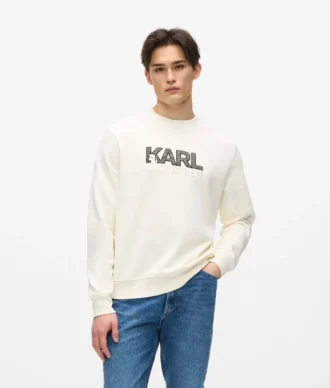 Sweatshirt mit Rundhalsausschnitt und Logo