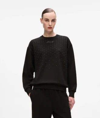 Sweatshirt mit Strasssteinen Sweatshirt mit Strasssteinen