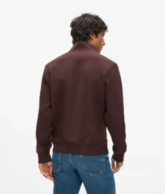 Sweatshirt mit Viertelreißverschluss