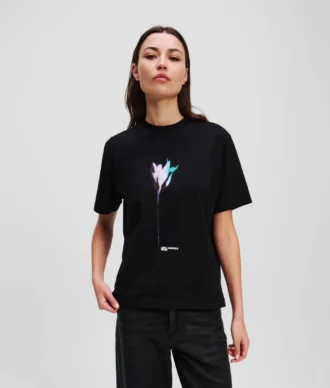 T-SHIRT MIT BLUMENPRINT