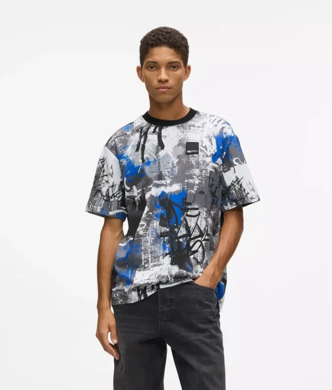T-Shirt mit durchgehendem Farbeffekt T-Shirt mit durchgehendem Farbeffekt