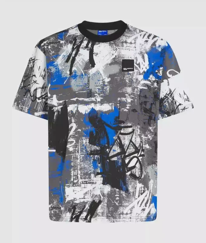 T-Shirt mit durchgehendem Farbeffekt T-Shirt mit durchgehendem Farbeffekt