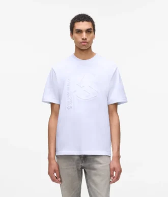T-Shirt mit geprägtem Monogramm T-Shirt mit geprägtem Monogramm