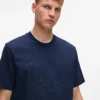 T-Shirt mit geprägtem Monogramm