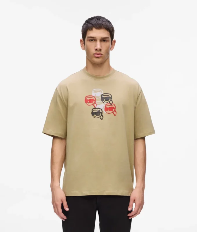 T-Shirt mit Ikon-Print