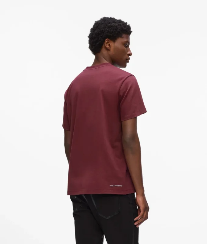 T-Shirt mit Metallic-Logo