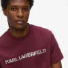 T-Shirt mit Metallic-Logo