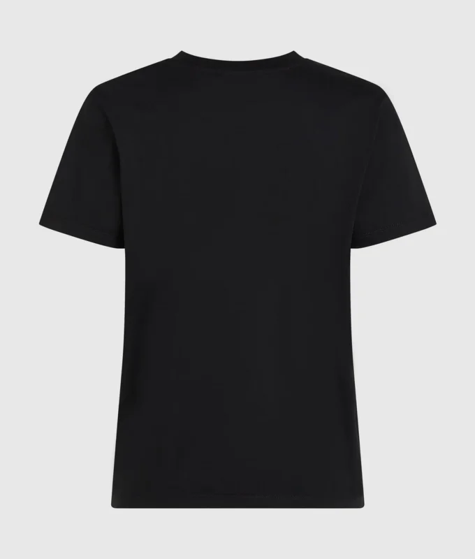 T-Shirt mit Nieten und Signatur T-Shirt mit Nieten und Signatur