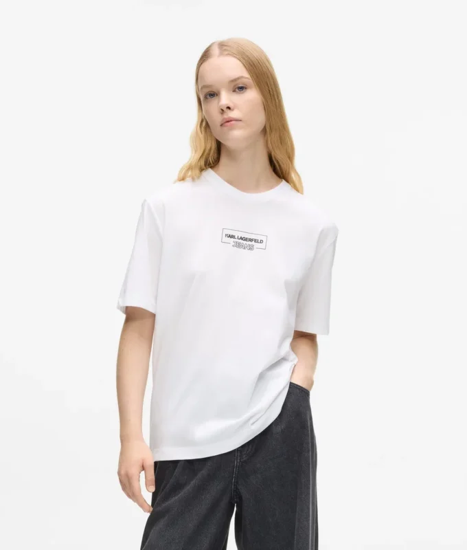 T-Shirt mit Umrisslogo T-Shirt mit Umrisslogo