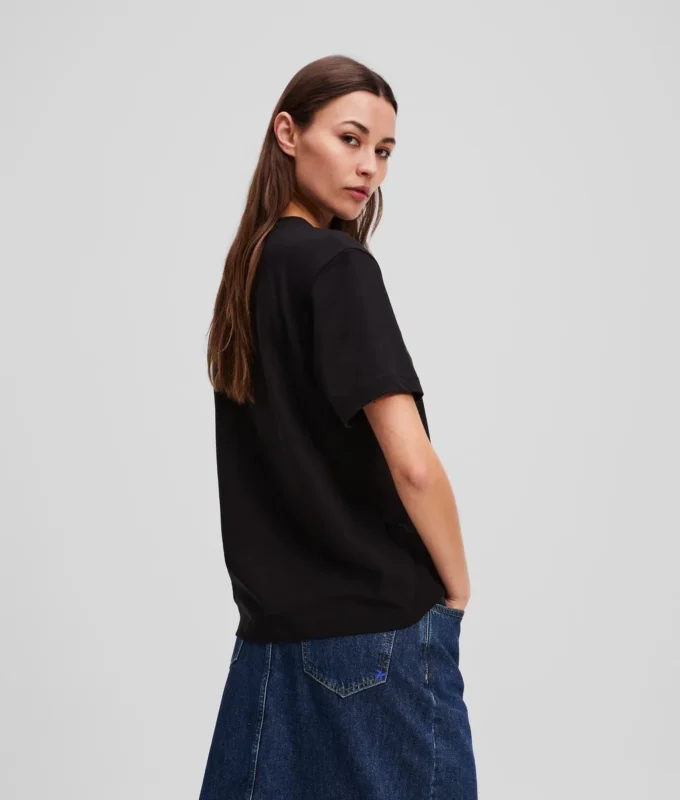 T-SHIRT MIT UNSCHÄRFEREM LOGO T-SHIRT MIT UNSCHÄRFEREM LOGO