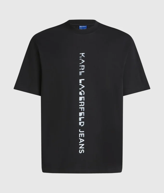 T-Shirt mit vertikalem Logo