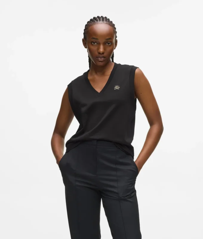Tanktop mit V-Ausschnitt Tanktop mit V-Ausschnitt