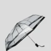 TRANSPARENTER REGENSCHIRM MIT LOGO