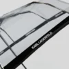 TRANSPARENTER REGENSCHIRM MIT LOGO