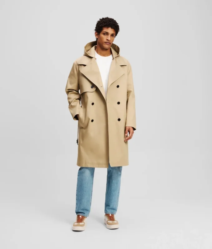 TRENCHCOAT MIT KAPUZE TRENCHCOAT MIT KAPUZE