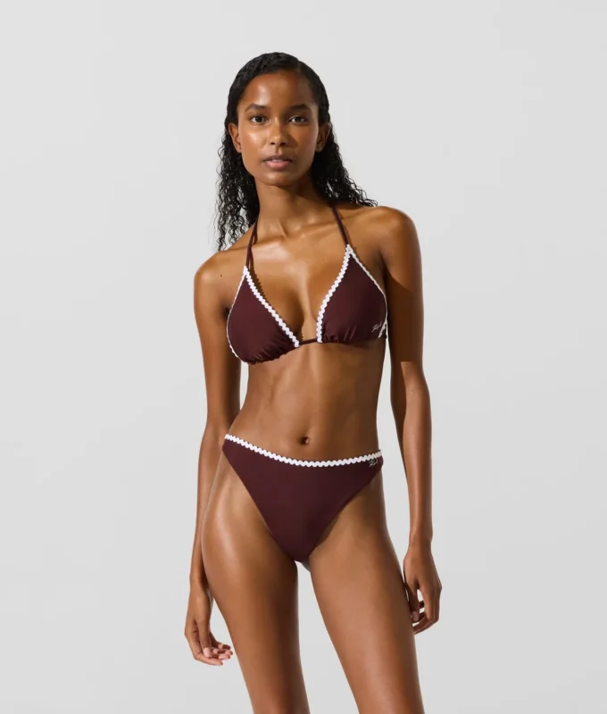 Triangel-Bikini-Oberteil mit Wellenkante Triangel-Bikini-Oberteil mit Wellenkante