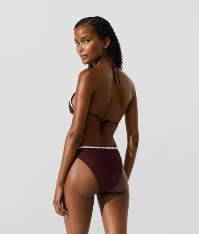 Triangel-Bikini-Oberteil mit Wellenkante Triangel-Bikini-Oberteil mit Wellenkante