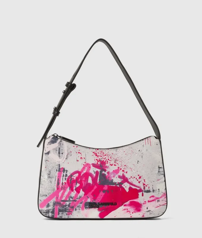Umhängetasche mit Graffiti-Print Umhängetasche mit Graffiti-Print