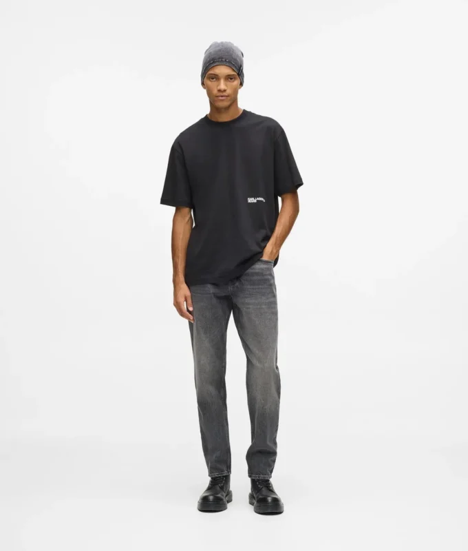 Vintage-Waschung, konisch zulaufende Jeans