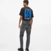Vintage-Waschung, konisch zulaufende Jeans