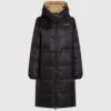 Wendbare lange Daunenjacke Wendbare lange Daunenjacke