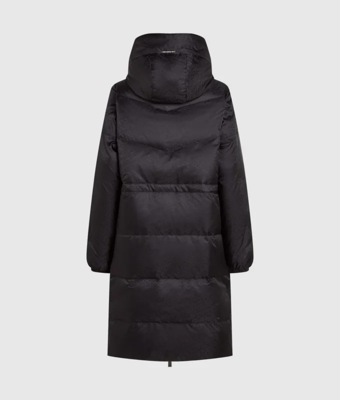 Wendbare lange Daunenjacke Wendbare lange Daunenjacke