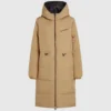Wendbare lange Daunenjacke Wendbare lange Daunenjacke