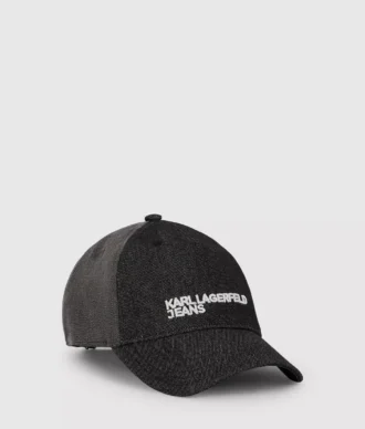 Zweifarbige dunkle Denim-Kappe